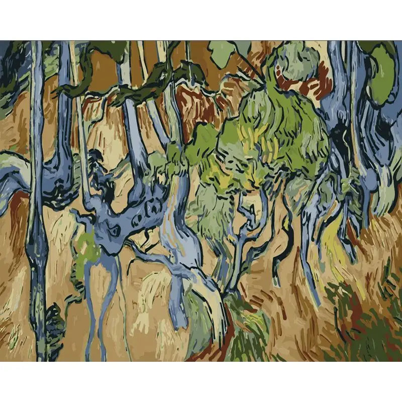 GATYZTORY Oil Paint By Numbers Diy Crafts Van Gogh Sky Landscape Pictures On Number Wall Decors Number Painting Art Supplies