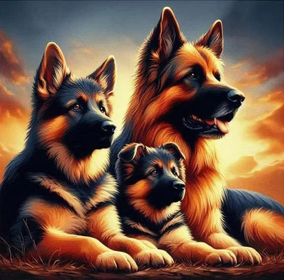 Puppy-5D Diamond Art Painting Kit, Full Round Diamond Art, Beginner Friendly, Suitable for Home or Office Wall Decoration, Avail