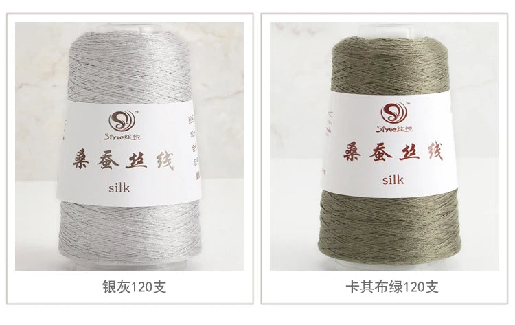 Real Silk Yarns for Knitting and Crochet