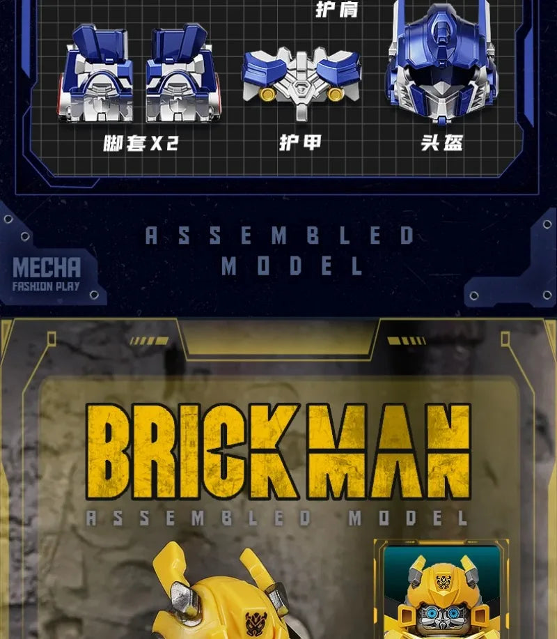 Transformers Optimus Prime Blocks MOC Small Grain Megatron Children's Assembly Toy Bumblebee Model Desktop Ornament Gift
