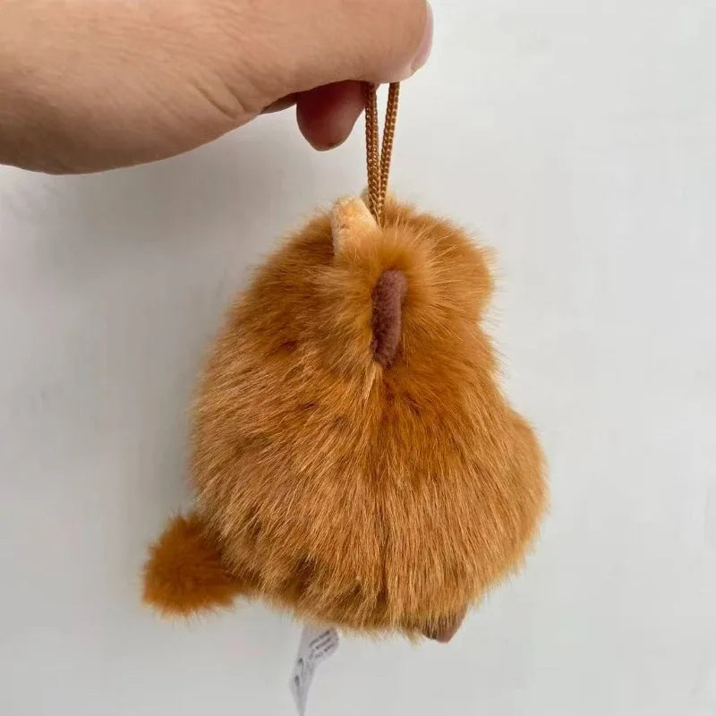 Kawaii Highland Cow Plush Pillow PP Bull Keychain Super Soft Stuffed Animal Car Ornament Cute Fur Plushie Pendant Birthday Gift