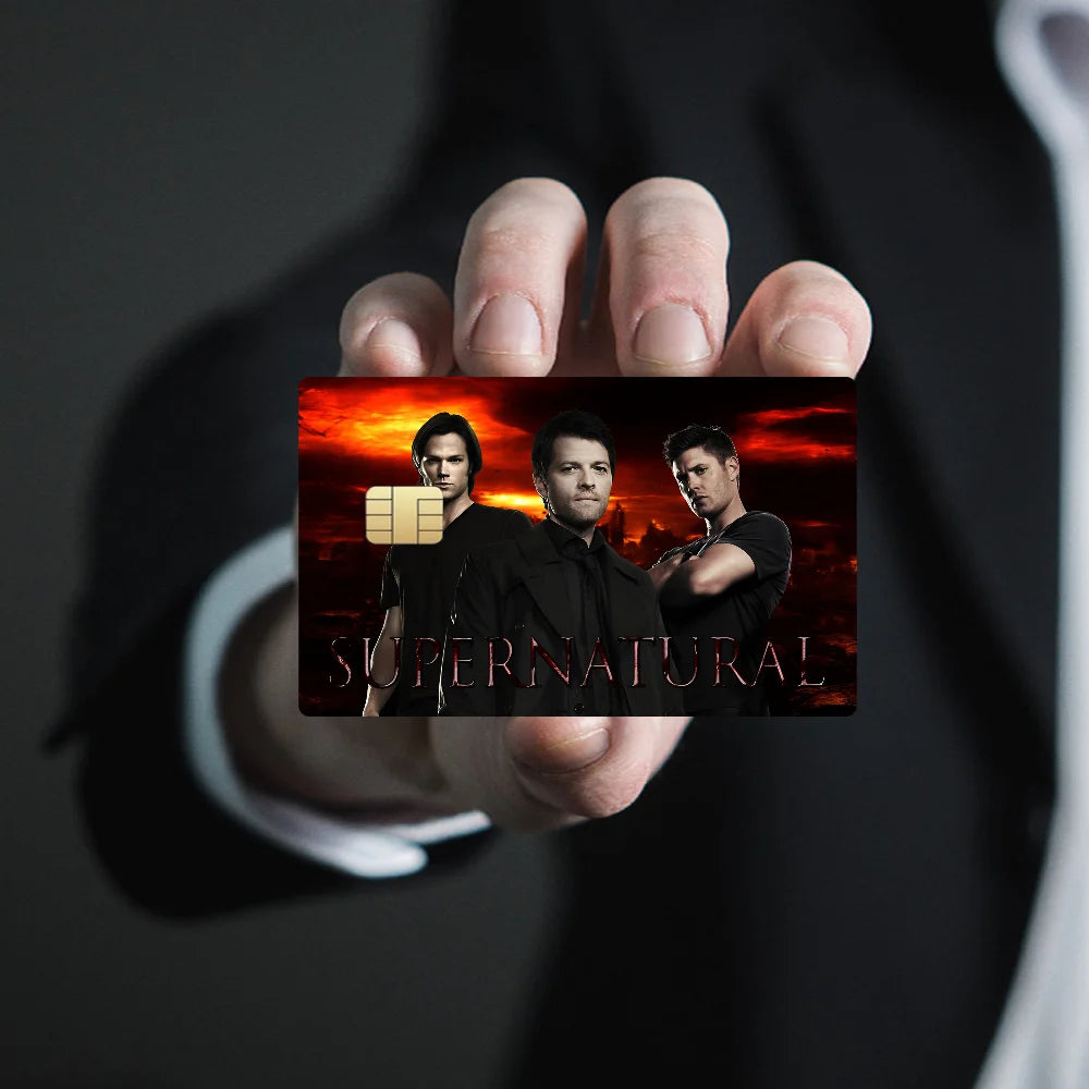 TV Play Series Supernatural Movie100% Hot Sale Amine Credit Debit Bank Card Bus Card Film Skin Sticker