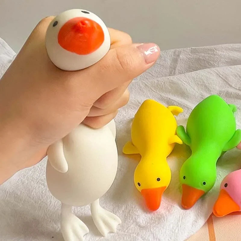Kids Antistress Duck Squeeze Toys Goose Cute Kawaii Animals Vent Toys for Kids Adults Decompression Stretch Toys for Children