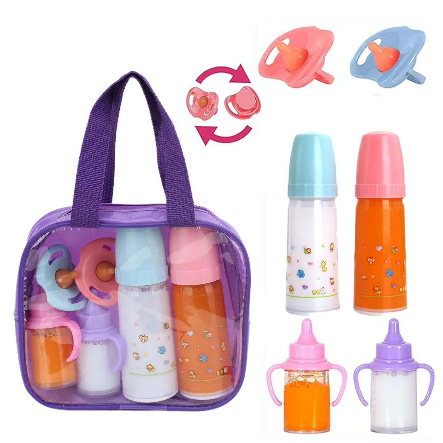 Baby Disappearing Doll Feeding Set Wear For Reborn Baby Doll, Multiple Baby Doll Accessories, Children Best Birthday Gift.