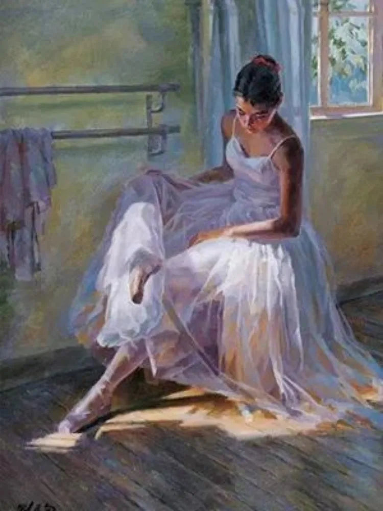 5D Diamond Painting Ballerina Full Round Portrait Diamond Mosaic Diy Diamond Embroidery Art Cross Stitch Home Decoration Gift