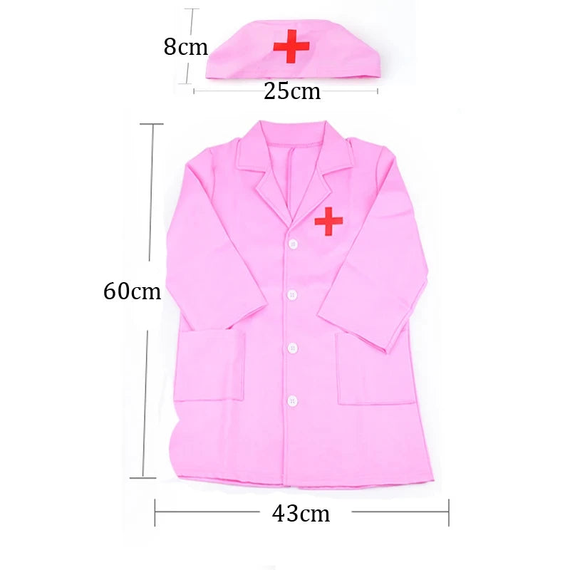 Children Simulation Doctor Toys Pretend Play Plastic Gift for Fun Role Playing Game Dress Up Costume Birthday Presents TMZ