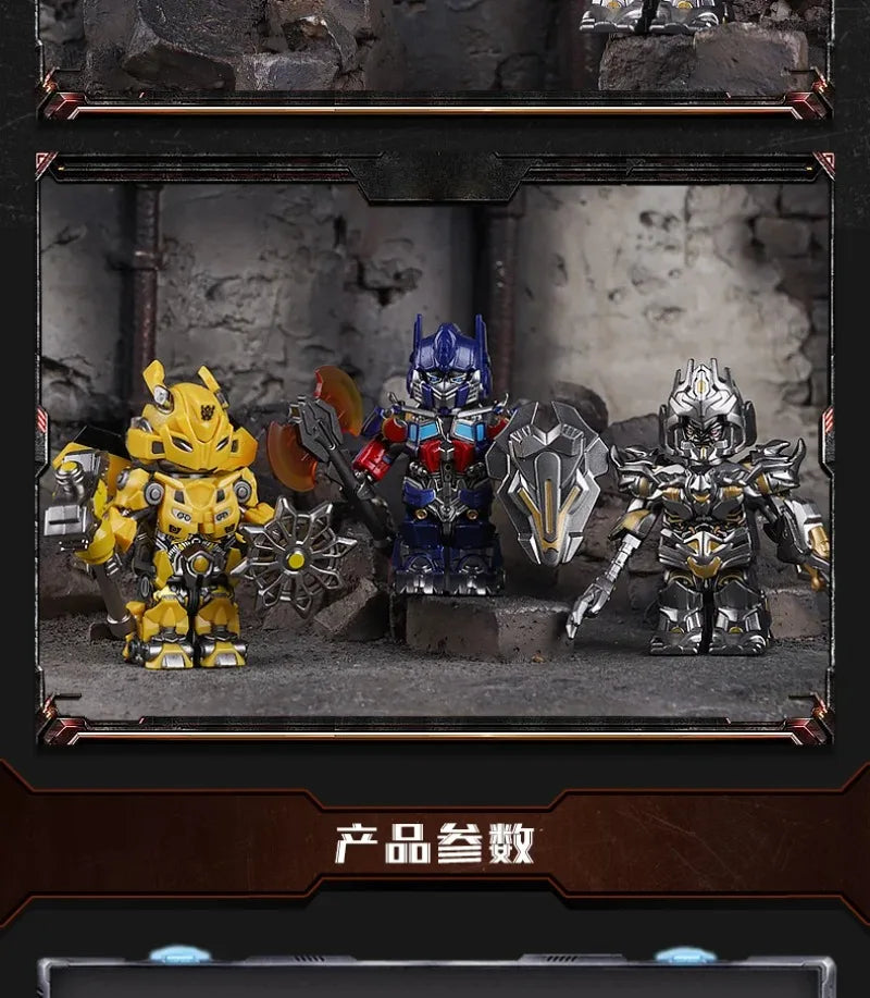 Optimus Transformers Blocks Small Particles MOC Megatron Children's Assembly Toy Bumblebee Model Desktop Ornament Holiday Gifts
