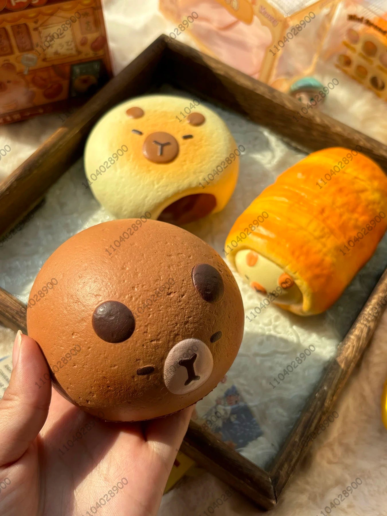 Capybara Bakery Slow Rising Squishy Capybara Toy Bread Pastry Cake Squeeze Stress Relief Hand Relaxing Gift Soft Rebound