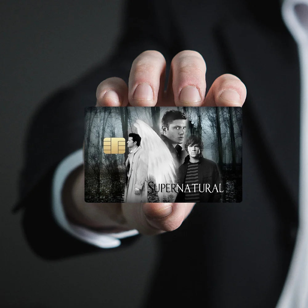TV Play Series Supernatural Movie100% Hot Sale Amine Credit Debit Bank Card Bus Card Film Skin Sticker