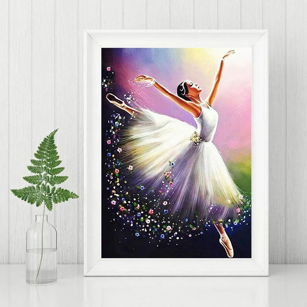 5D Diamond Painting Ballerina Full Round Portrait Diamond Mosaic Diy Diamond Embroidery Art Cross Stitch Home Decoration Gift