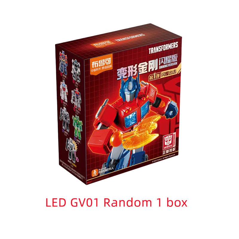 Blokees Transformers One Anime Movies Optimus Prime Bumblebee Starscream Soundwave Shockwave Cartoon Anime Robot Assembled Toy
