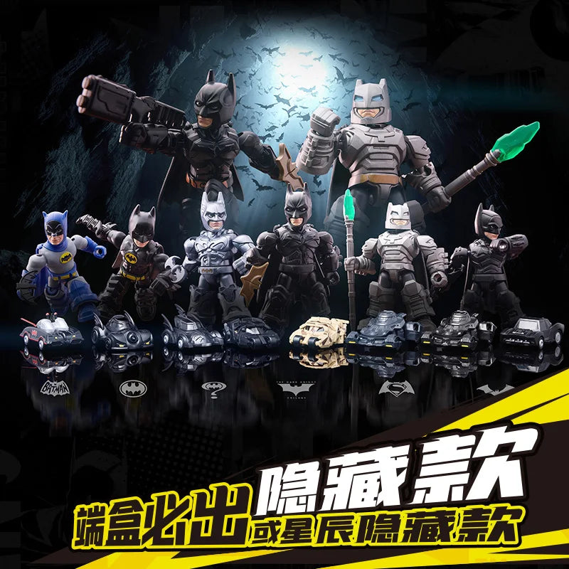 Original Blokees DC Marvel Hero Batman Star Edition Series Blind Box Toy Batman Motorcycle Collectible Perfect Christmas Gift