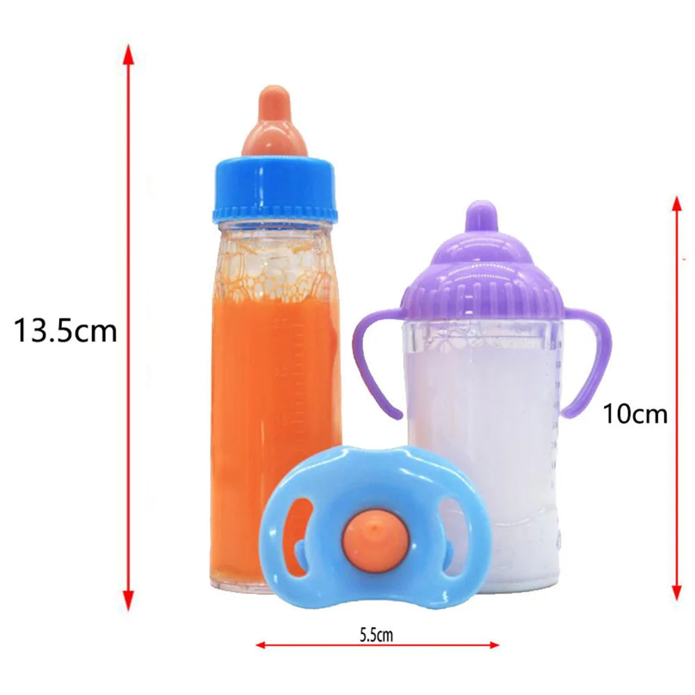 Baby Disappearing Doll Feeding Set Wear For Reborn Baby Doll, Multiple Baby Doll Accessories, Children Best Birthday Gift.