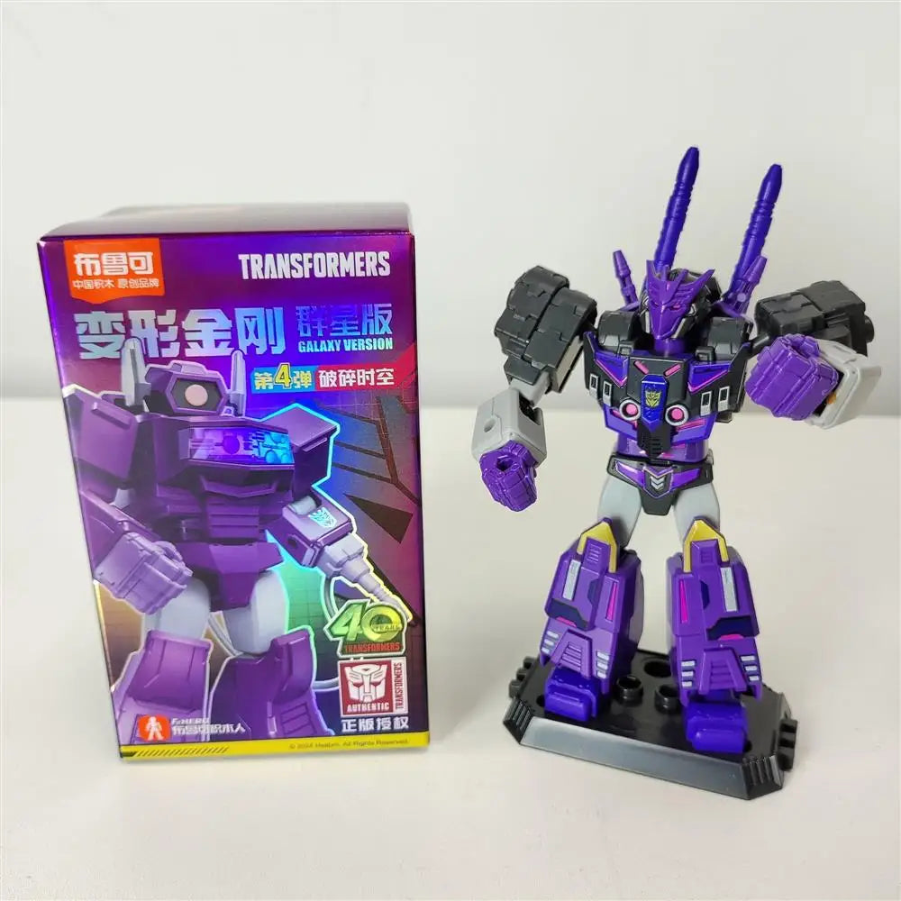 Blokees Transformers One Anime Movies Optimus Prime Bumblebee Starscream Soundwave Shockwave Cartoon Anime Robot Assembled Toy