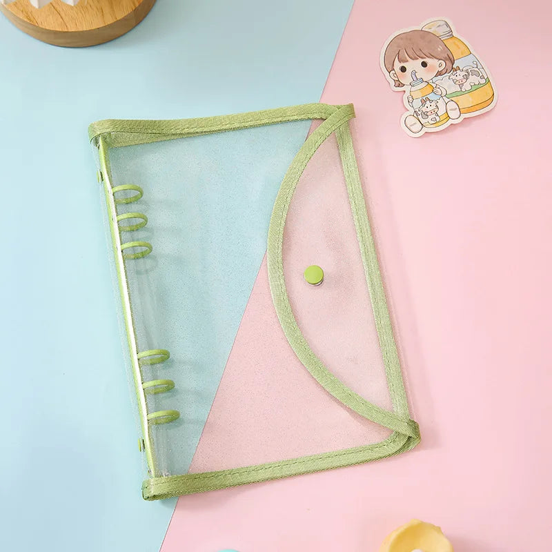 Cute Colour Grid A5/A6 Loose Leaf Notebook Refill Spiral Binder