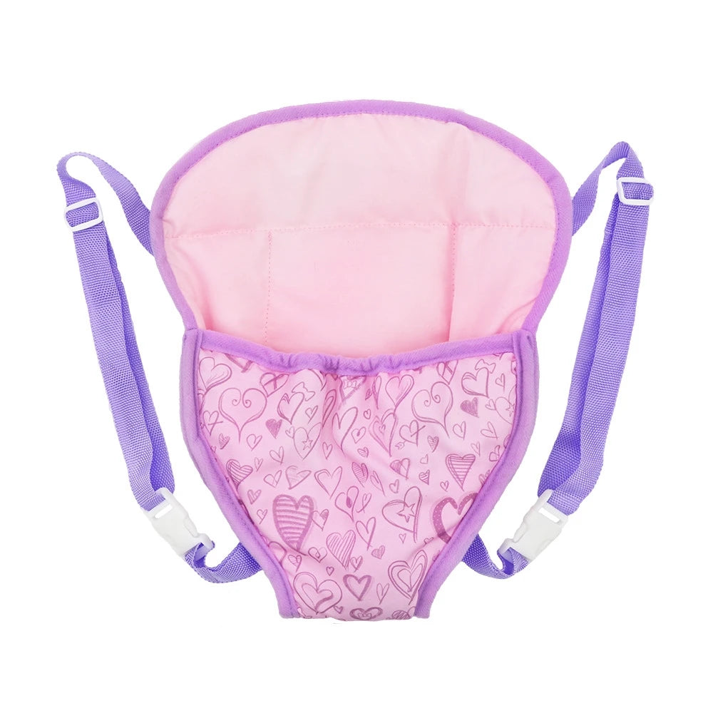 Alpaca Style Dolls Out Going Carry Bag 43-45cm Newborn Doll Clothes Accessories Christmas Birthday Gift18 Inch Doll Backpack Bag