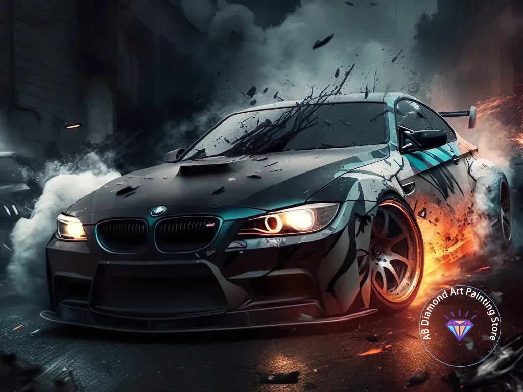 Diamond Painting Kit 5D DIY Racing Car Art RS7 RS6 E30 Diamond Embroidery Handmade Art Exquisite Gift Crafts Home Decoration
