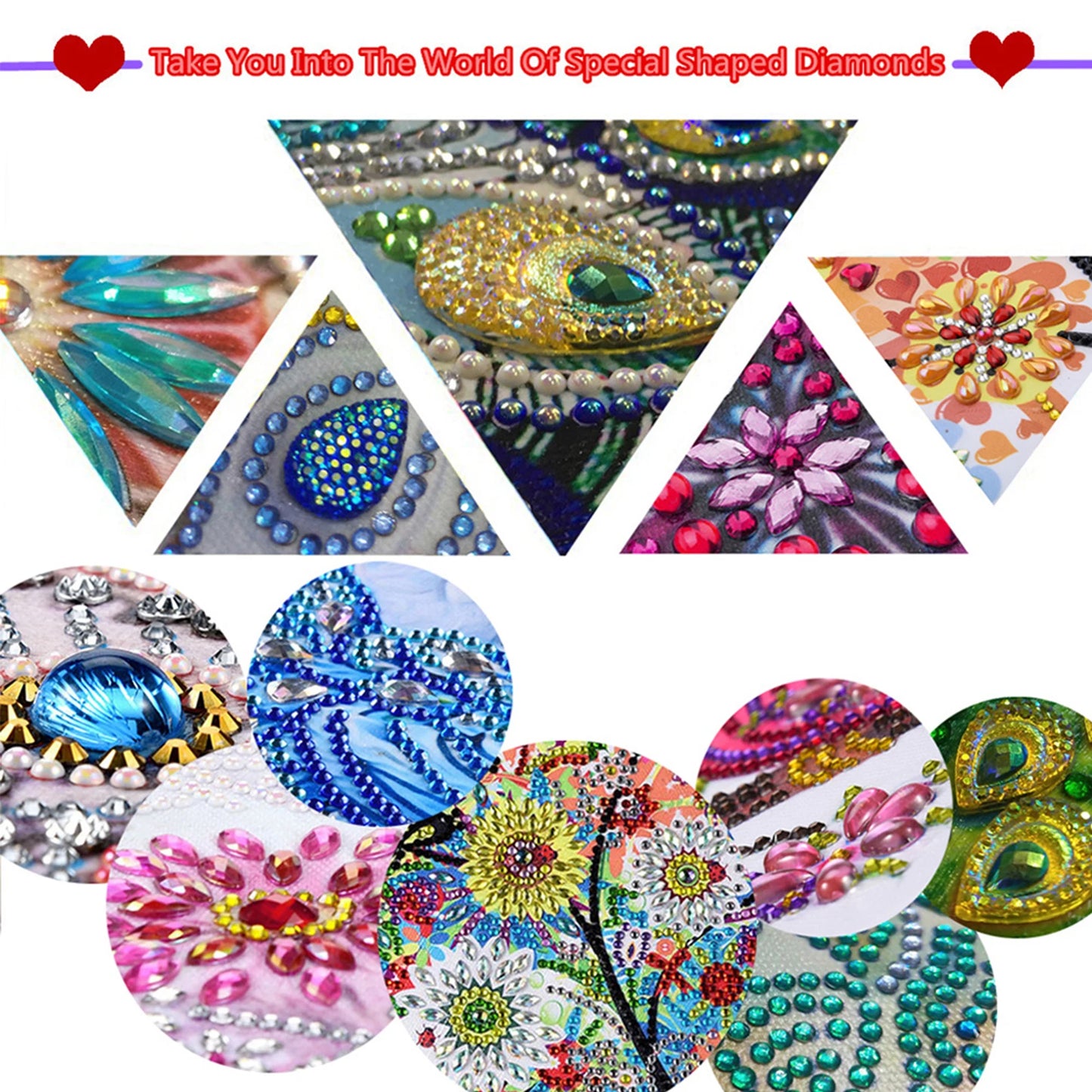 Beauty Special Shaped 5D DIY Partial Drill Diamond Art Kit for Adults Beginners Home Decor Crystal Diamond Art 11.81x15.75inch