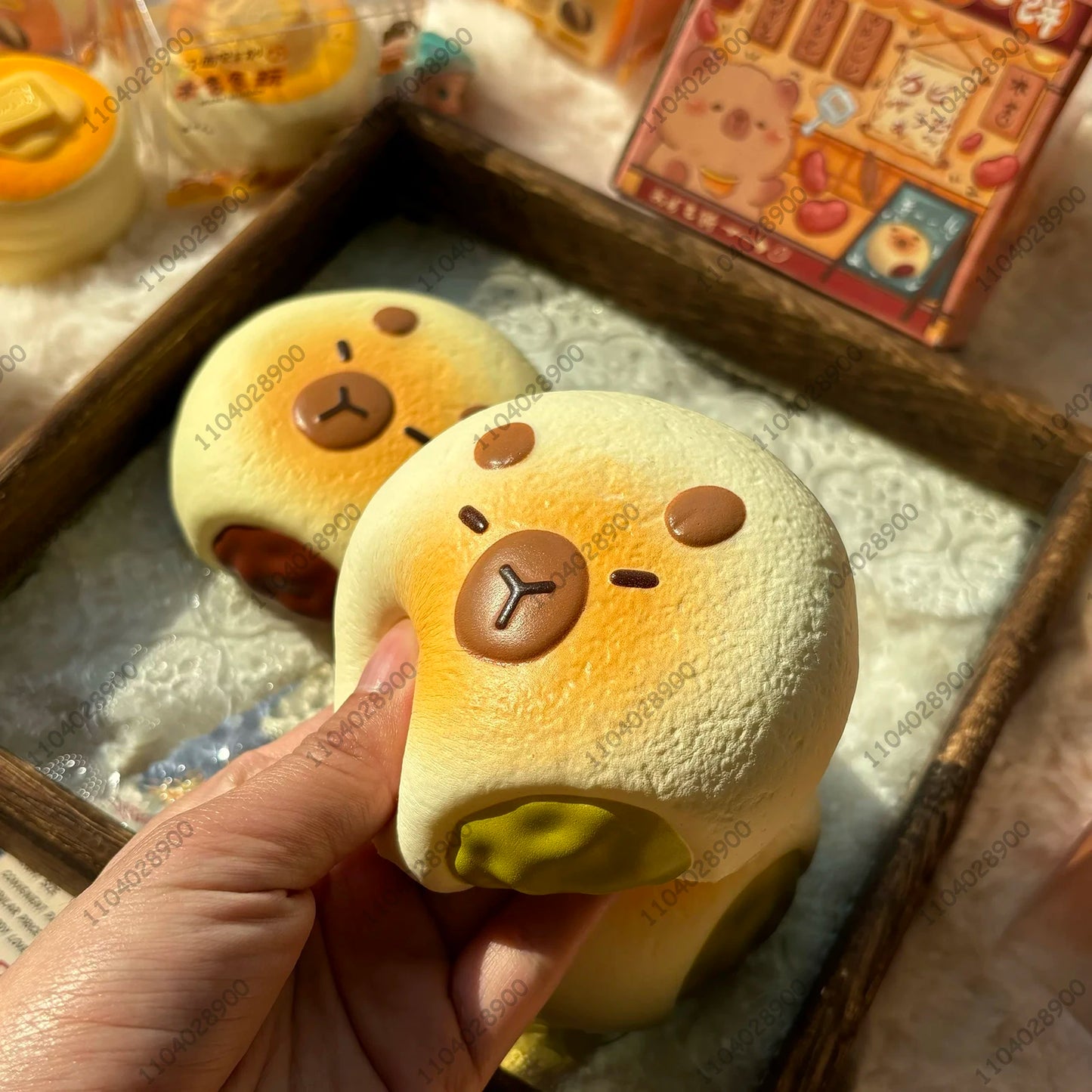 Capybara Bakery Slow Rising Squishy Capybara Toy Bread Pastry Cake Squeeze Stress Relief Hand Relaxing Gift Soft Rebound
