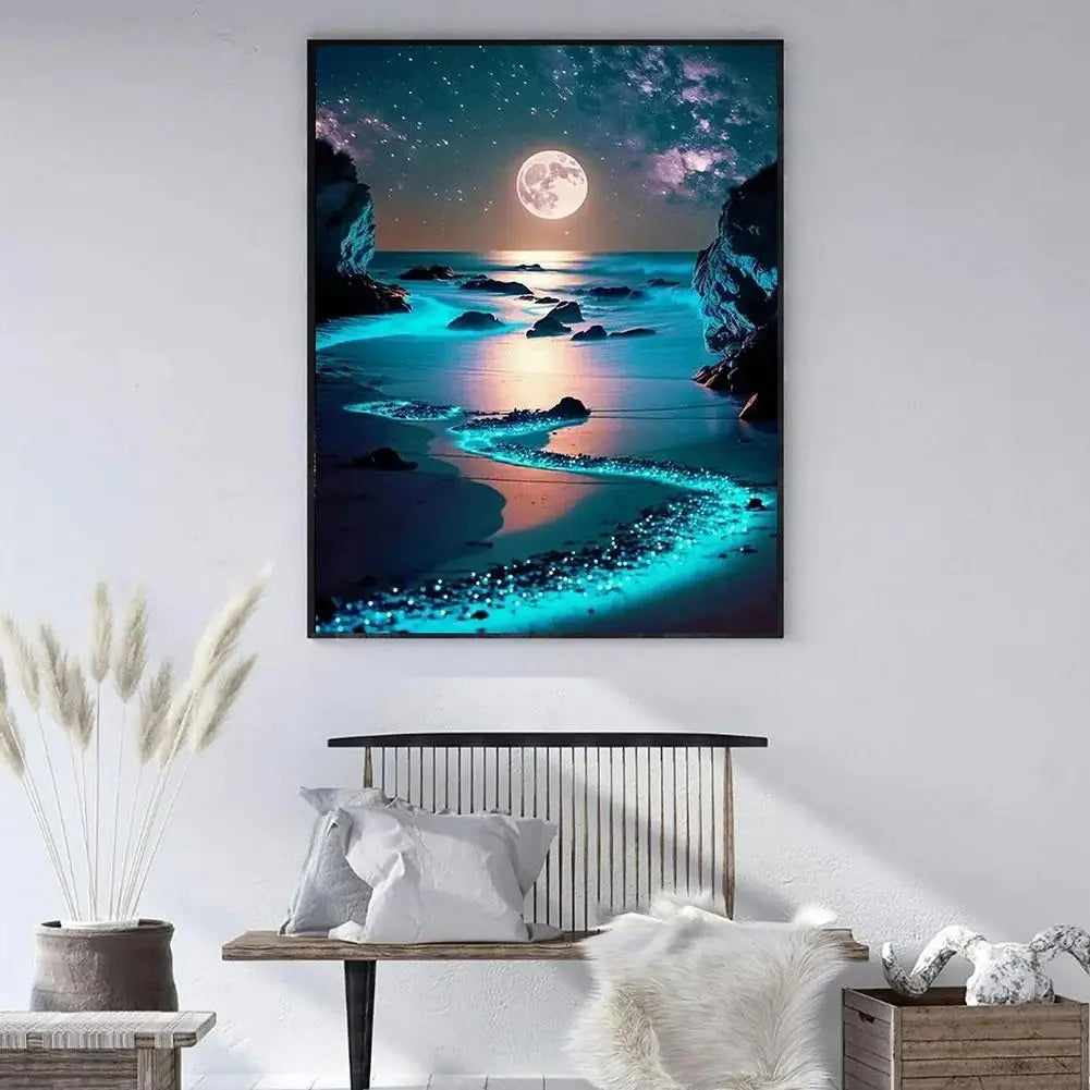 Handcrafted DIY Diamond Art Painting - Dreamy Landscape Series, Full Diamond Craft, Easy for Adult Beginners Exquisite Artworks