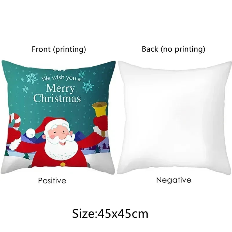 Cute Highland Cow Design 2D Flat-Printed Pillow Cover for Home Decor Sofa cushion cover, home decoration, 2D printing