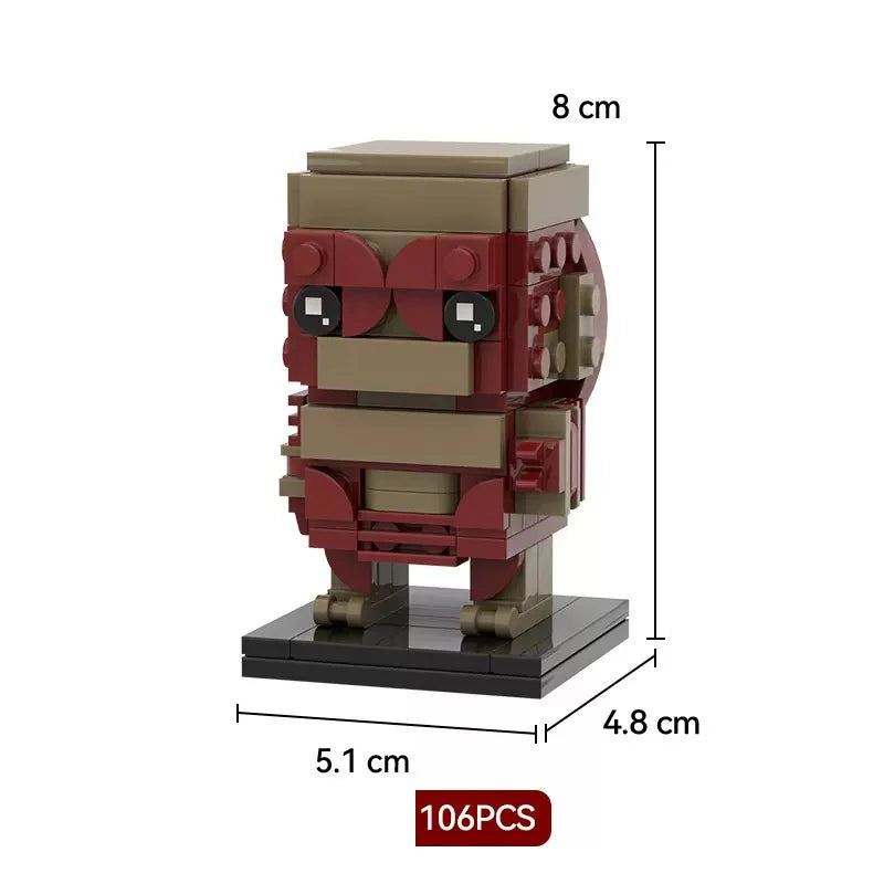 Brick Head Z model building toys, creative home decorations, building blocks sets, children's birthday gifts, educational toys