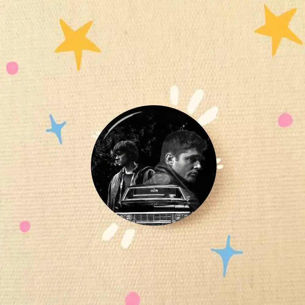 TV Series Supernatural   Animals Funny Brooches Badge Backpack Clothes Gift Accessory