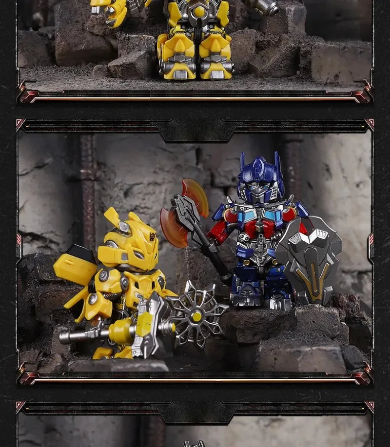 Optimus Transformers Blocks Small Particles MOC Megatron Children's Assembly Toy Bumblebee Model Desktop Ornament Holiday Gifts
