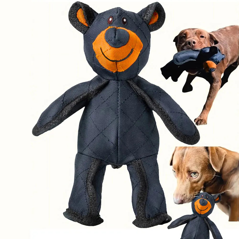 Pet Dog Toys Bear Doll Stress Relief Toys Squeaky Dark-Blue Bear Toy Robust Dog Bear Toy For Small Medium and Large Dog 2025 New
