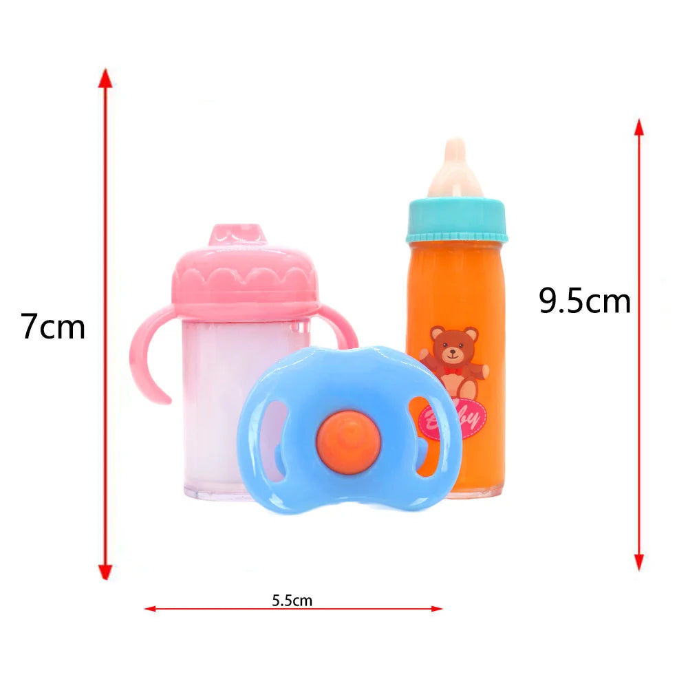 Baby Disappearing Doll Feeding Set Wear For Reborn Baby Doll, Multiple Baby Doll Accessories, Children Best Birthday Gift.