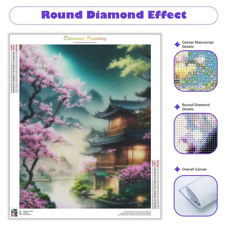 5d Diamond Art Painting Aurora Landscape Mosaic Embroidery Cross Stitch Set Full Round Rhinestone Diy Home Decoration Gift