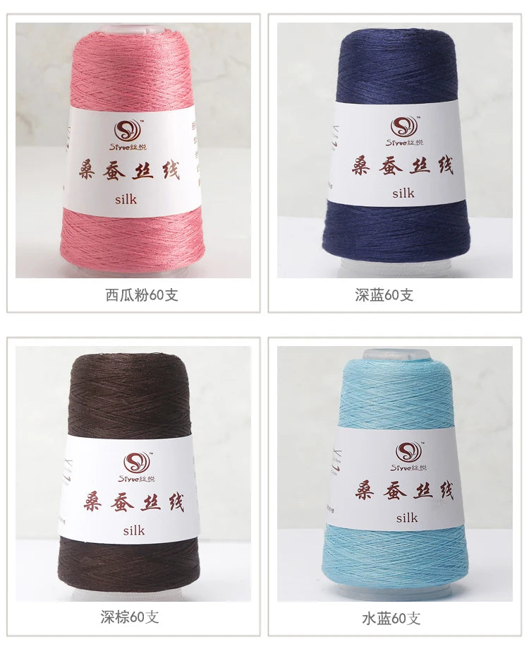 Real Silk Yarns for Knitting and Crochet