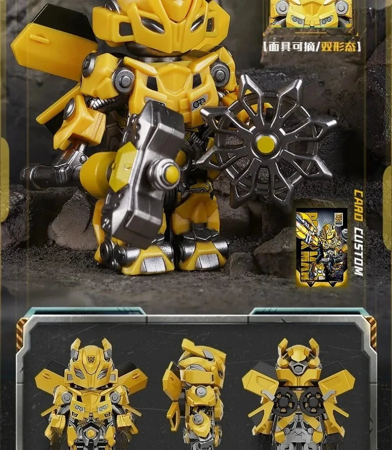 Optimus Transformers Blocks Small Particles MOC Megatron Children's Assembly Toy Bumblebee Model Desktop Ornament Holiday Gifts