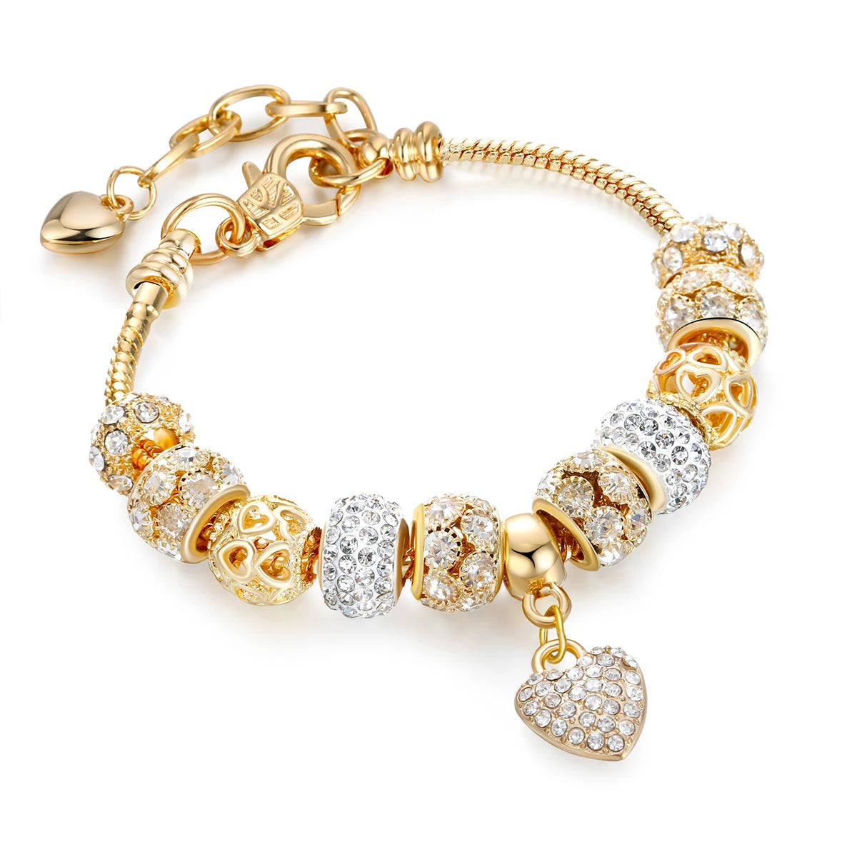 1PC Women's Fashion Pan Family DIY Multi Element Love Beaded Bracelet Date Travel Banquet Party Holiday Dressing Gift