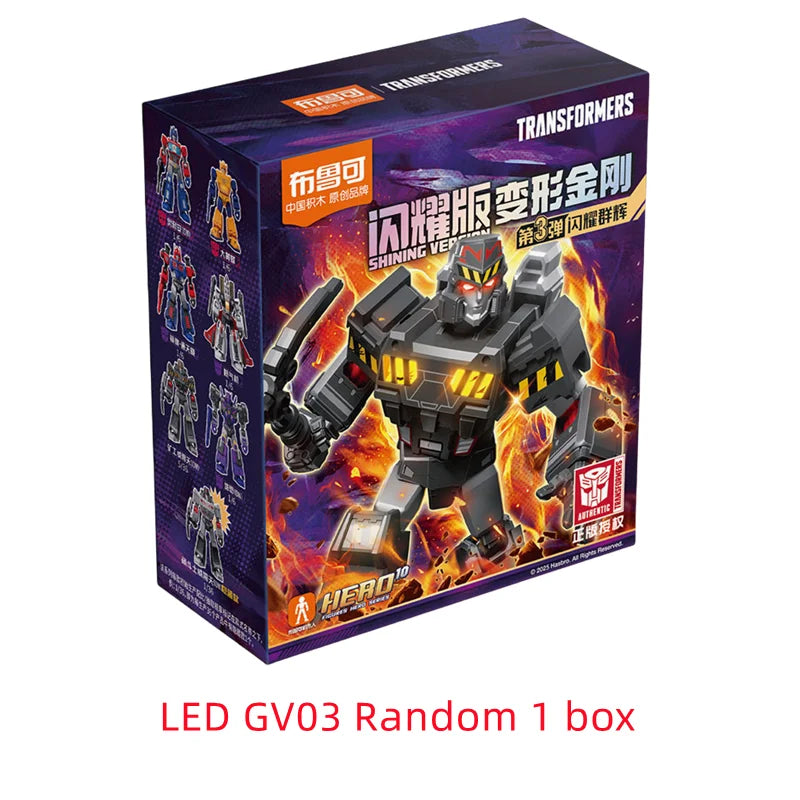 Blokees Transformers One Anime Movies Optimus Prime Bumblebee Starscream Soundwave Shockwave Cartoon Anime Robot Assembled Toy