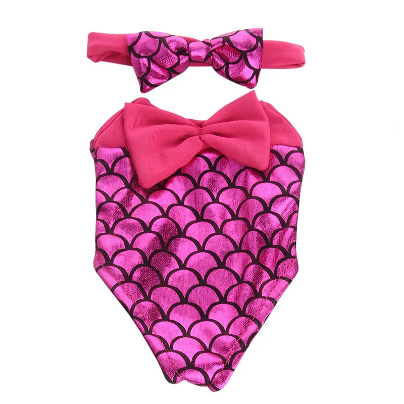 Multi-style Doll Swimsuit Cute Seaside Outfit For 43CM Baby Doll&18Inch American Doll Accessories,Our Generation Girl Gifts Toys