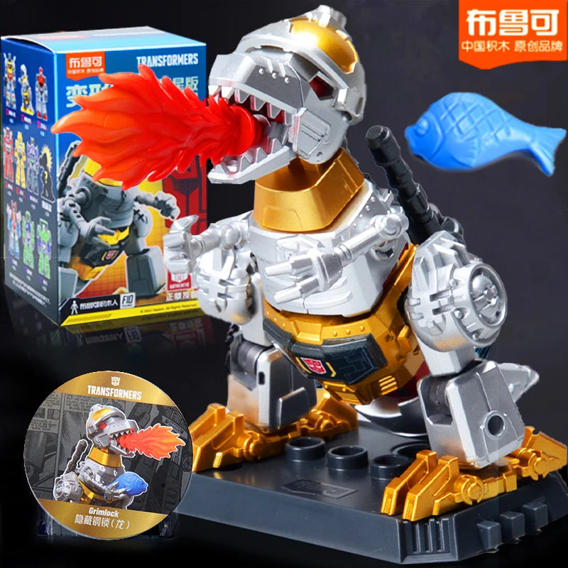 Blokees Transformers One Anime Movies Optimus Prime Bumblebee Starscream Soundwave Shockwave Cartoon Anime Robot Assembled Toy