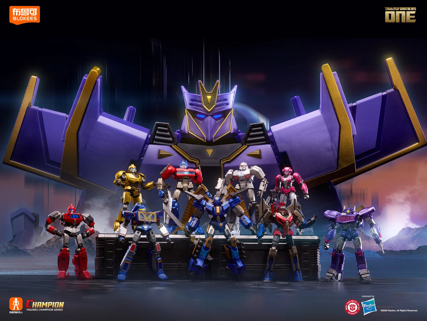 Original Blokees Transformers Optimus Prime The Fallen Shockwave Building Block Sentinel Prime Megatron Scourge Movie Toys Gifts