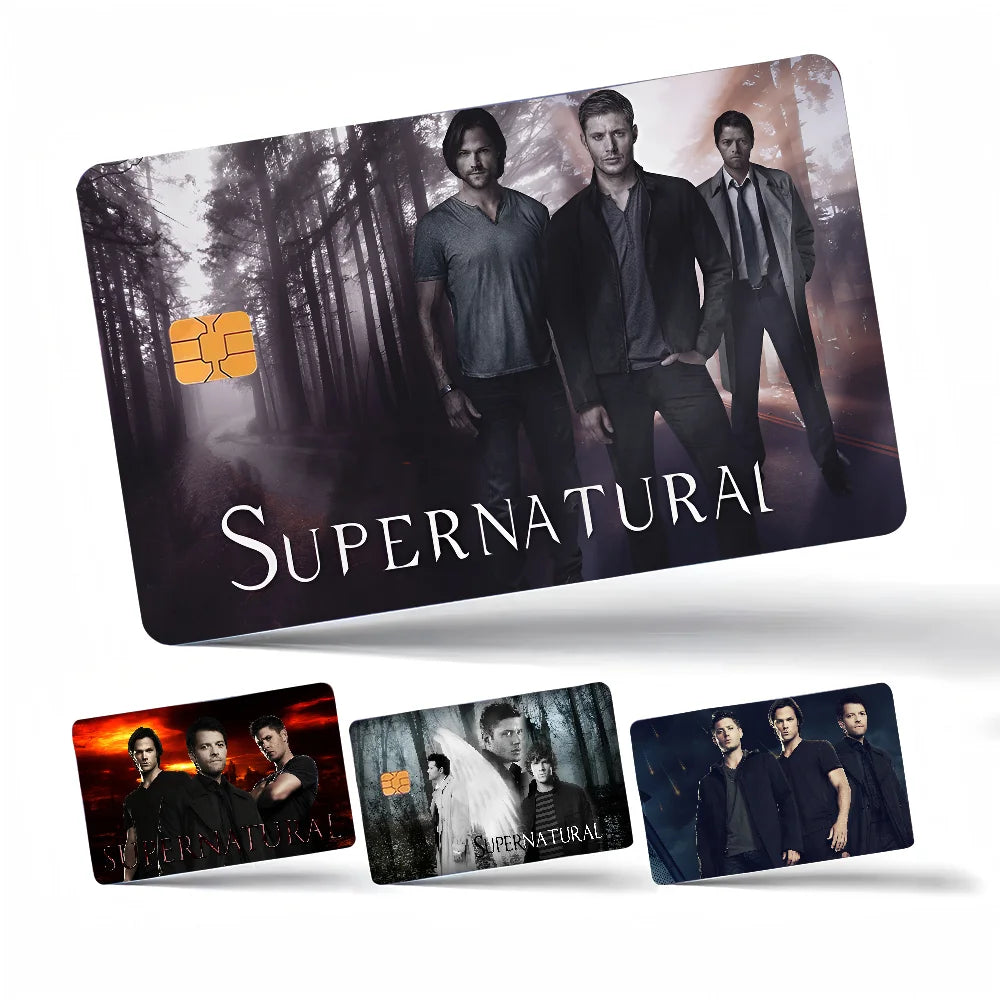 TV Play Series Supernatural Movie100% Hot Sale Amine Credit Debit Bank Card Bus Card Film Skin Sticker