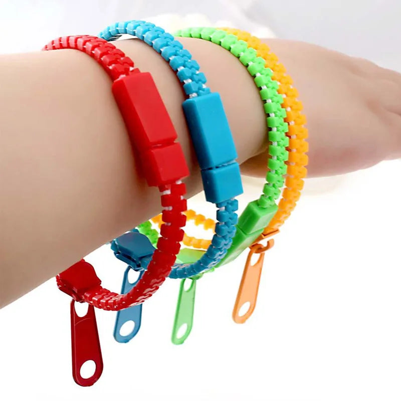 Pack Zipper Bracelet Fidget Toy For Anxiety And Stress ADHD Autism Therapy Party Favors For Kids Juguetes Antiestrés Para Niños