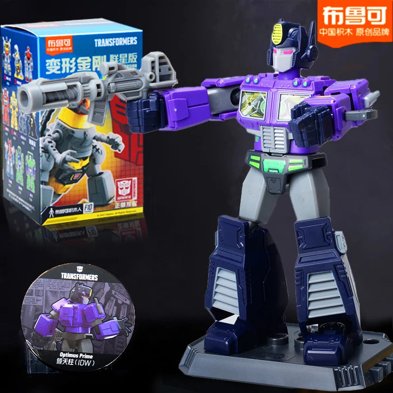 Blokees Transformers One Anime Movies Optimus Prime Bumblebee Starscream Soundwave Shockwave Cartoon Anime Robot Assembled Toy