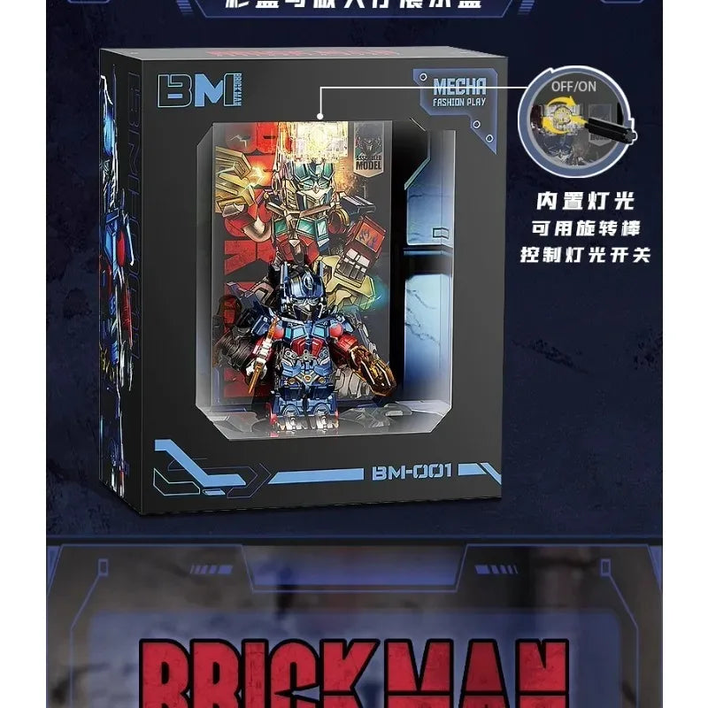 Optimus Transformers Blocks Small Particles MOC Megatron Children's Assembly Toy Bumblebee Model Desktop Ornament Holiday Gifts
