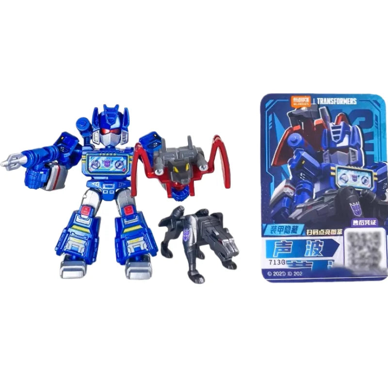 BLOKEES Transformers Building Block Man Star Edition 3nd Grimlock Soundwave Pocket Blind Box Mini Assembling Toy Children's Gift