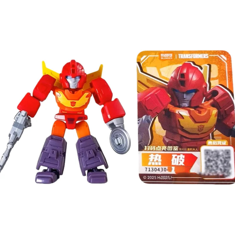 BLOKEES Transformers Building Block Man Star Edition 3nd Grimlock Soundwave Pocket Blind Box Mini Assembling Toy Children's Gift