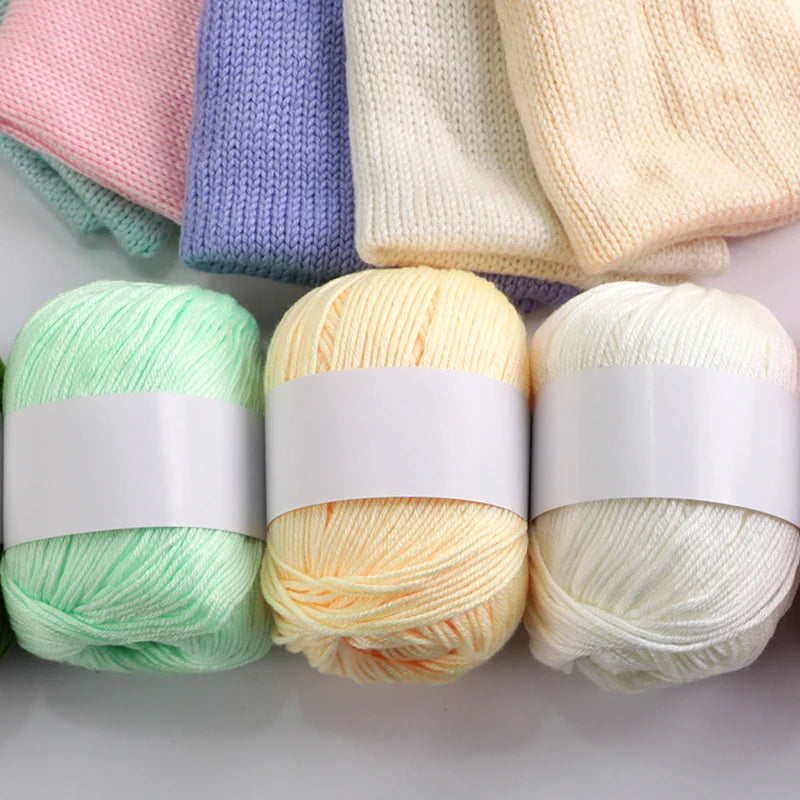 6pcs/Set Luxury Silk Blend Yarn, 50g Each, Soft Knitting Yarn Suitable For Sweaters, Baby Blankets And Scarves, Multiple Colors