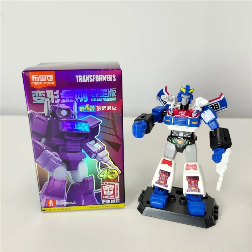 Blokees Transformers One Anime Movies Optimus Prime Bumblebee Starscream Soundwave Shockwave Cartoon Anime Robot Assembled Toy
