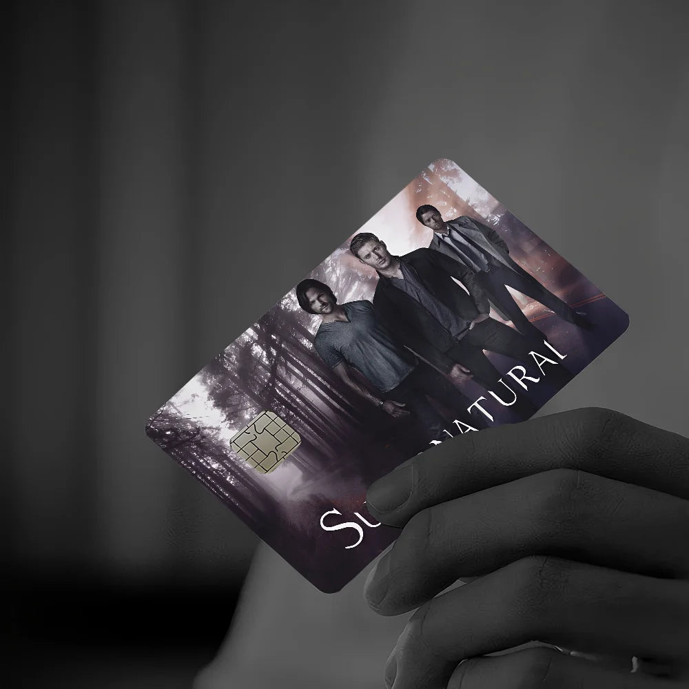 TV Play Series Supernatural Movie100% Hot Sale Amine Credit Debit Bank Card Bus Card Film Skin Sticker
