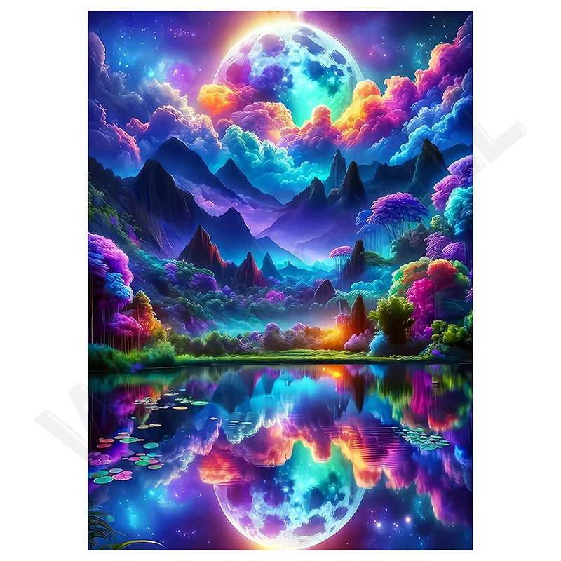 New 5D Diy Diamond Paintings 30x40 cm Mosaic Wall Diamond Art Painting Kits Embroidery Full Crystal Accessories New 2025 Paint