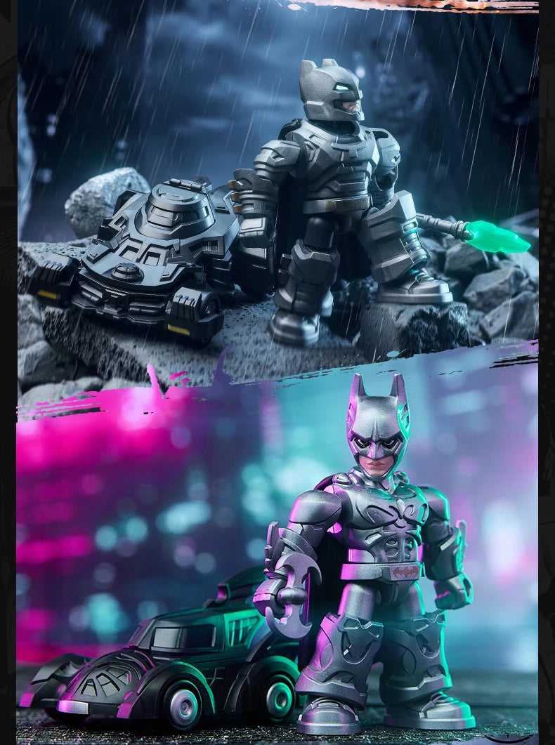 Original Blokees DC Marvel Hero Batman Star Edition Series Blind Box Toy Batman Motorcycle Collectible Perfect Christmas Gift