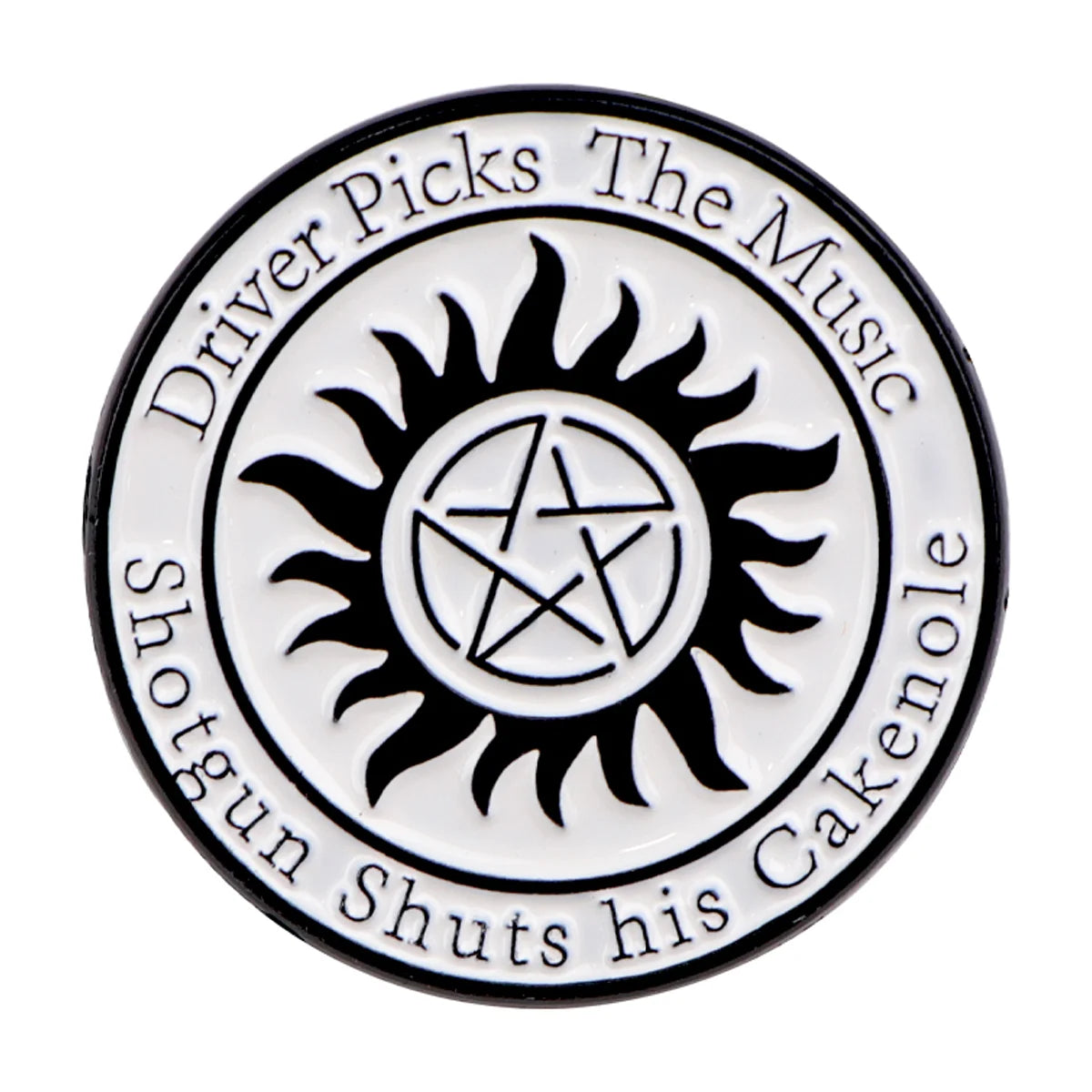 Classic TV Show Supernatural Brooches for Women Lapel Pins Badges on Backpack Clothing Accessories Creative Jewelry Fans Gift